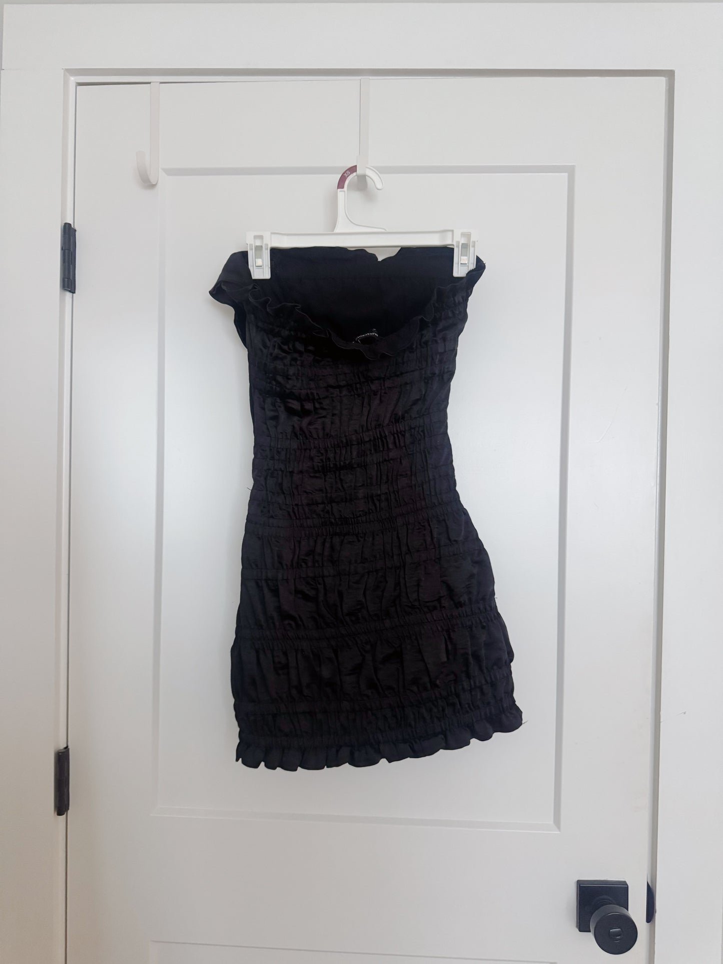 Oliviaecous Black Ruffle Dress