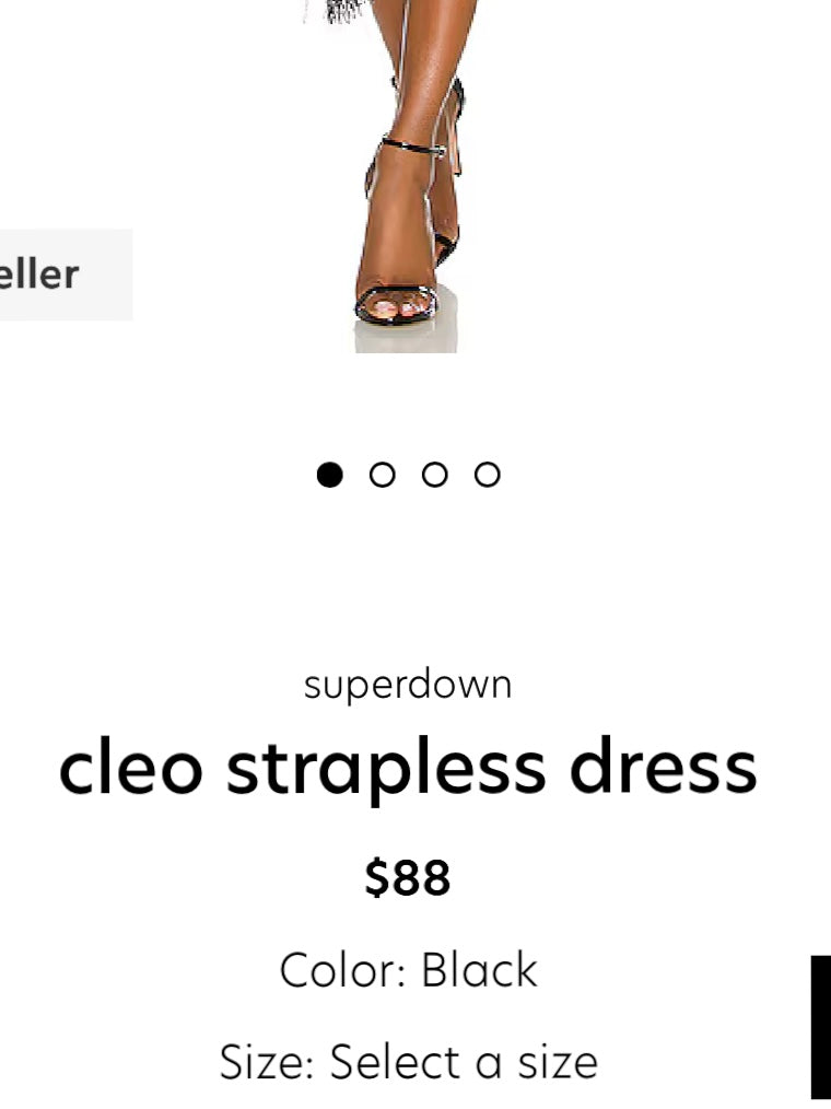 Superdown Cleo Strapless Dress