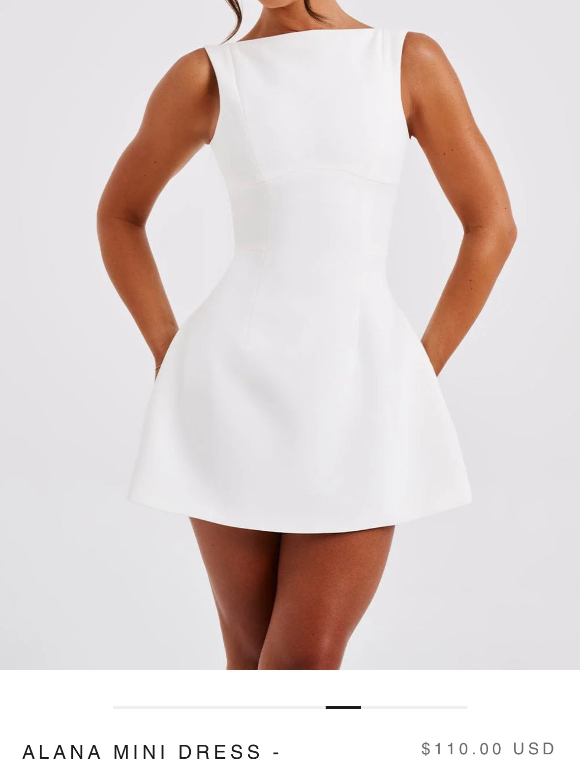 Babyboo White Mini Dress