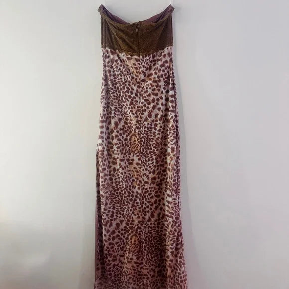 Princess Polly Raidein Strapless Maxi Dress Leopard