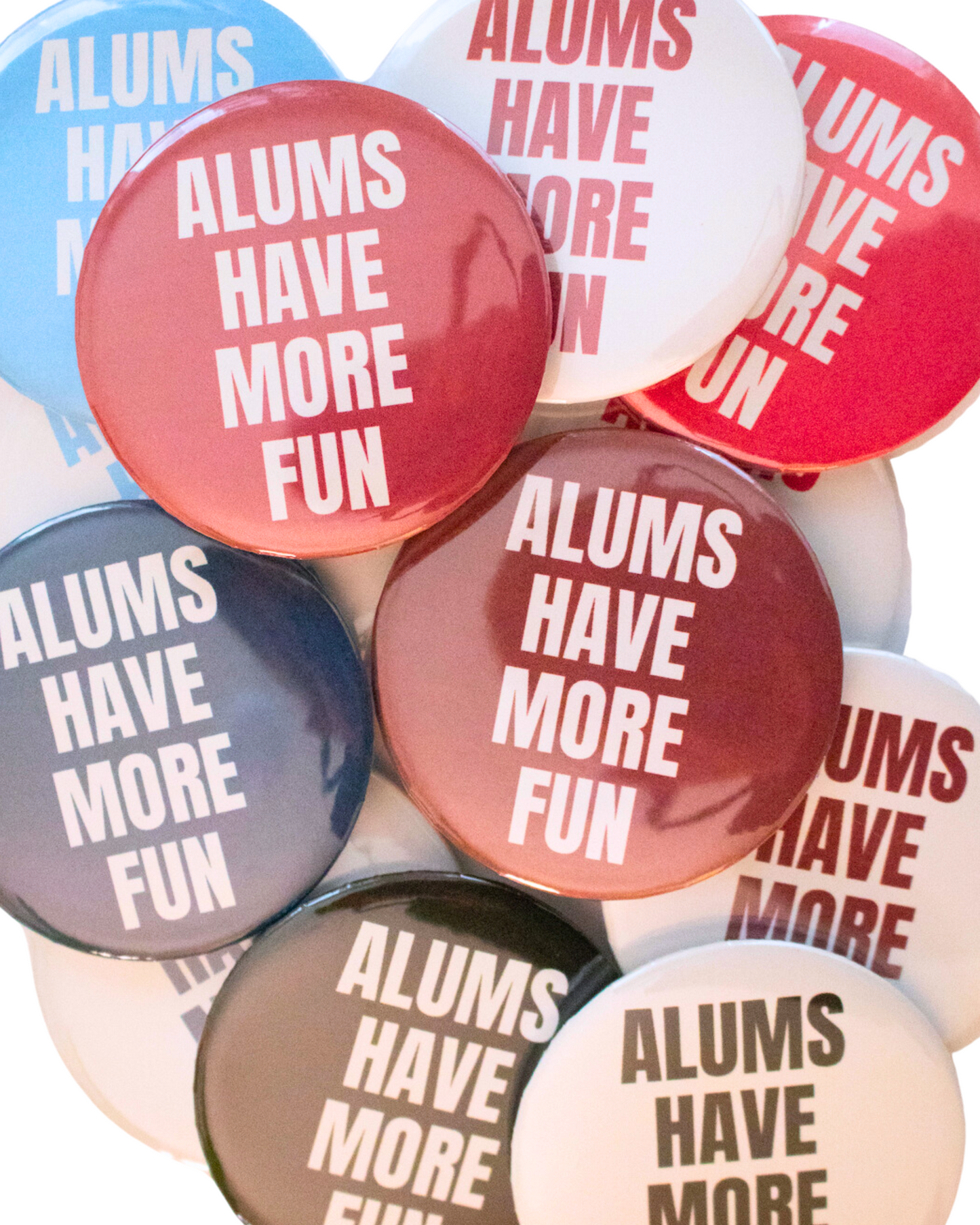 ALUMS HAVE MORE FUN BUTTON