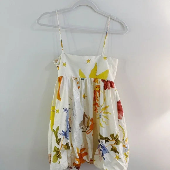 Zara Voluminous Printed Dress Zara