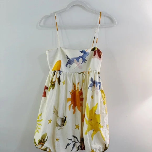 Zara Voluminous Printed Dress Zara